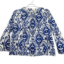 Chicos Blazer Jacket Coastal Paisley Women  s Plus Sz. 4