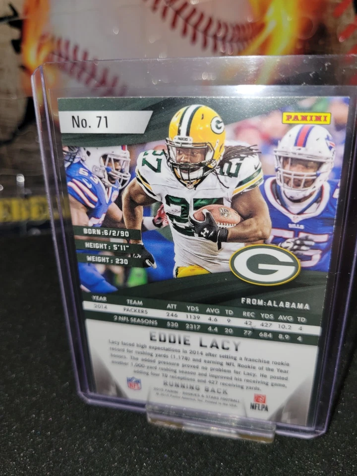 2015 Panini Rookies & Stars #71 Eddie Lacy Longevity - Image 2 of 2