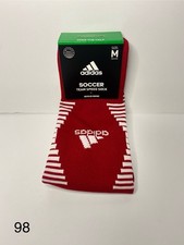 New, Adidas, Red White 1 Pair Pack Over The Calf Soccer Socks, Medium For Men.