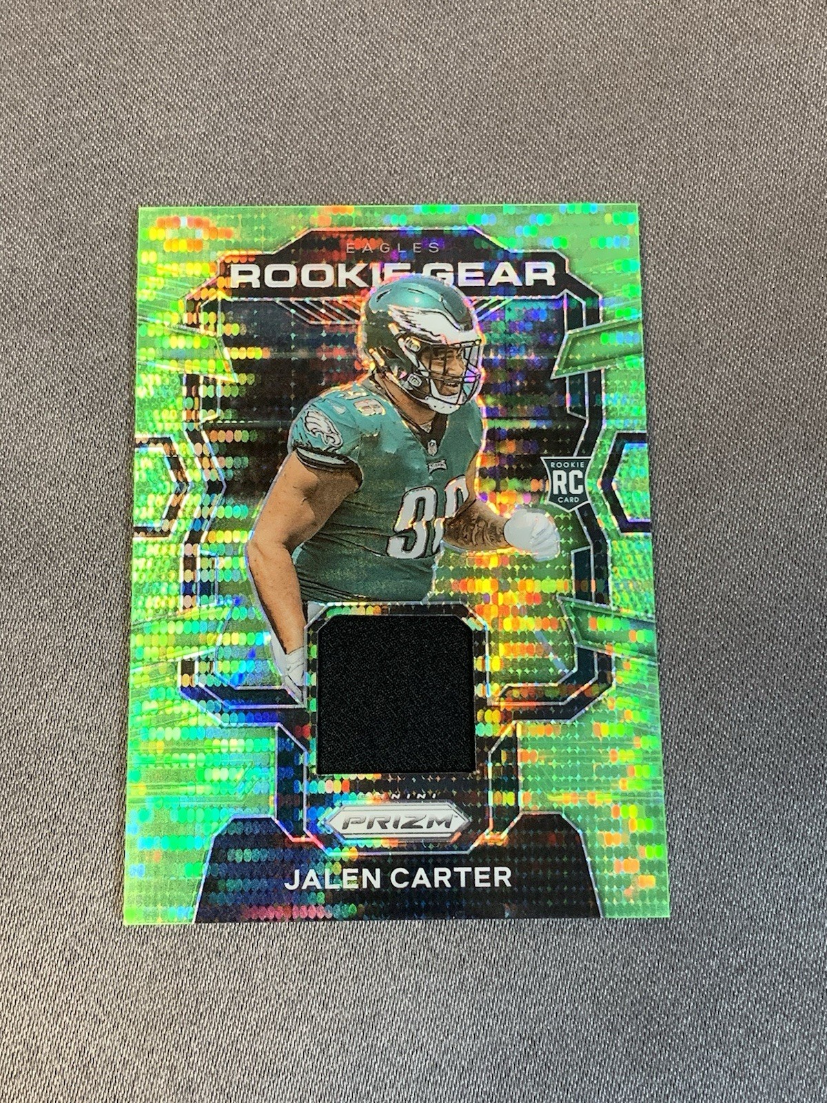 2023 Panini Prizm - Rookie Gear Jalen Carter #RG-JC Neon Green Pulsar Prizm...