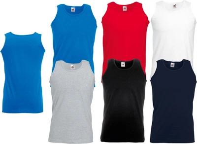 Fruit of the Loom  Athletic Vest TShirt Unterhemd Tank Top  Muskelshirt 6 Farben - Bild 1 von 2