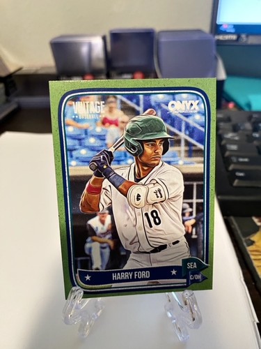 Harry Ford 2024 Onyx Vintage Baseball Green /50 RC Mariners