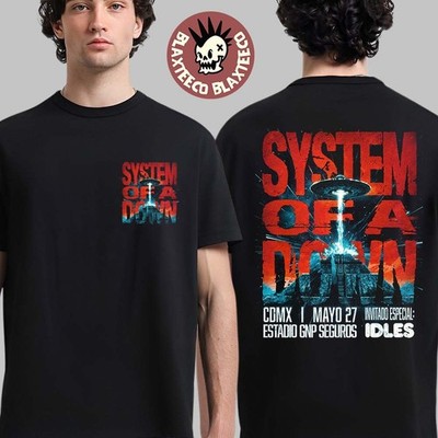 System Of A Down Mexico Tour CDMX 2026 At Estadio GNP Seguros T-Shirt HS440