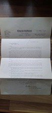 Original 1931 Letter The Irish Press Republican De Valera Rare Shareholders Meet