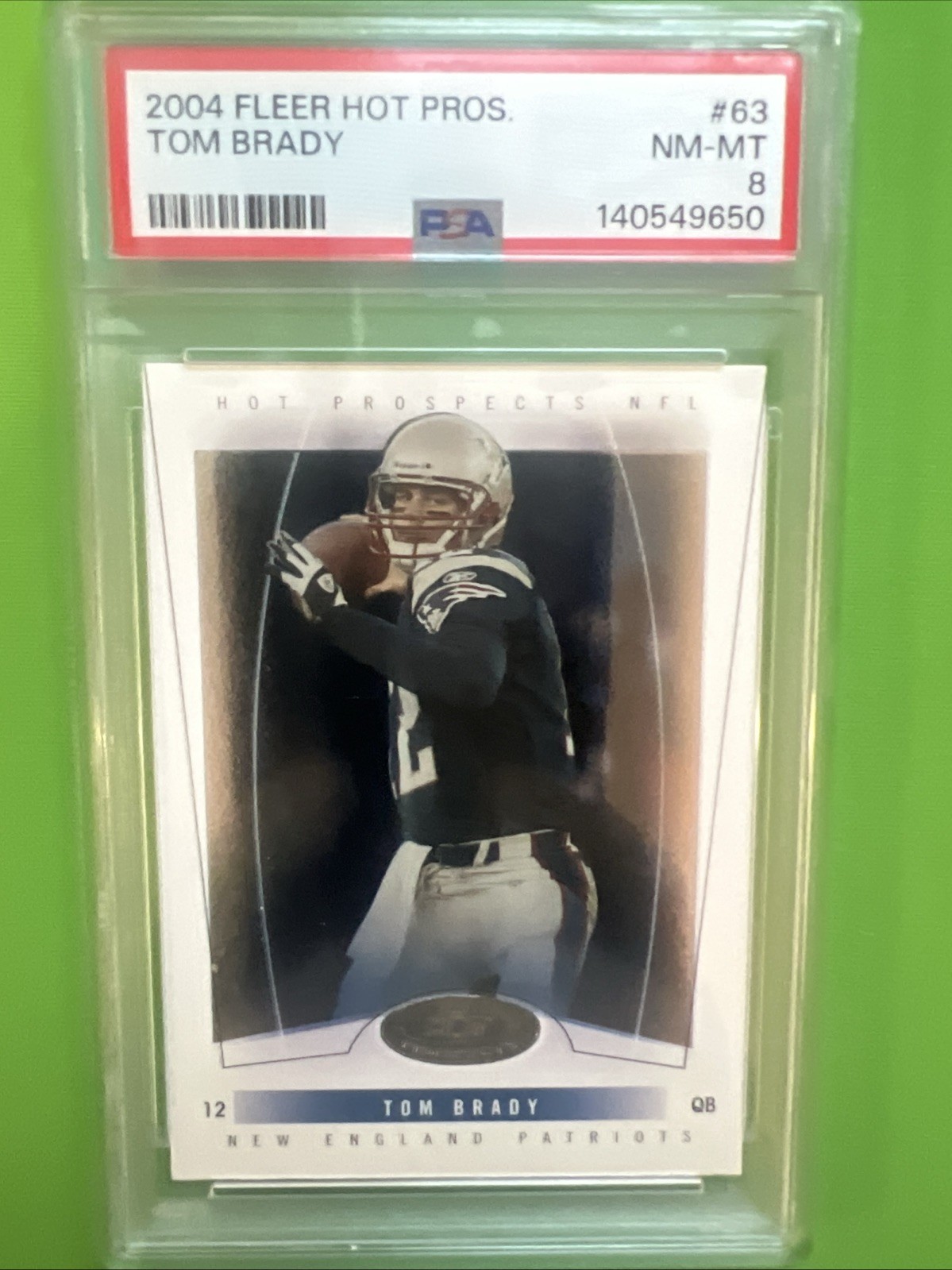 2004 Fleer Hot Prospects - Tom Brady #63