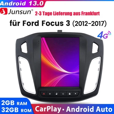 Radio de coche para Ford Focus MK3 2012-2018 Android 13 Carplay 2+32G GPS Navi WIFI BT