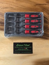 New Snap On Tools Sgtx40br 4-pc Red Soft Grip Mini Torx Screwdriver Set