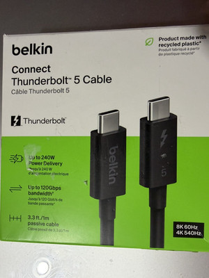 belkin connect thunderbolt 5 cable