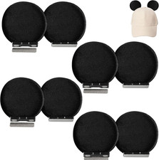 Magnetic Mouse Ears for Hats, Removable Magnet Minni Ear for Cap, Clip-On Hat Ac