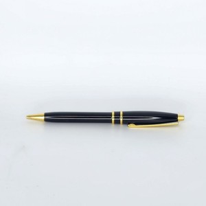 Cross Arcadia Ball Point Pen Black Gold Color Lacquer Vintage Gift USA Made