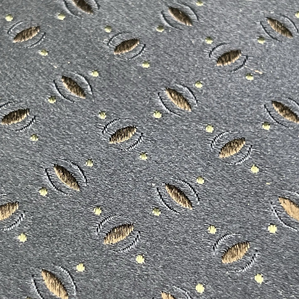 Corbata de seda con motivo de lunares abstracta azul Giorgio Armani hecha a mano Italia Foto 3 de 4