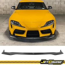 Fits 20-25 Toyota GR Supra A90 A91 Matte Black Front Bumper Lip Splitter - PP