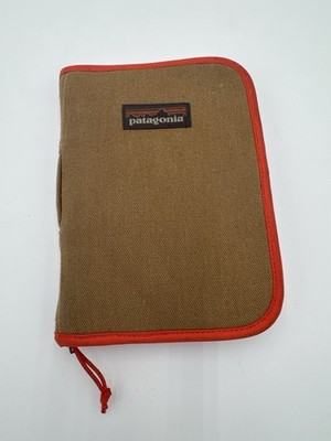 Patagonia Travel Organizer STY49455 Tan Orange Hemp Blend Zip Folio Case