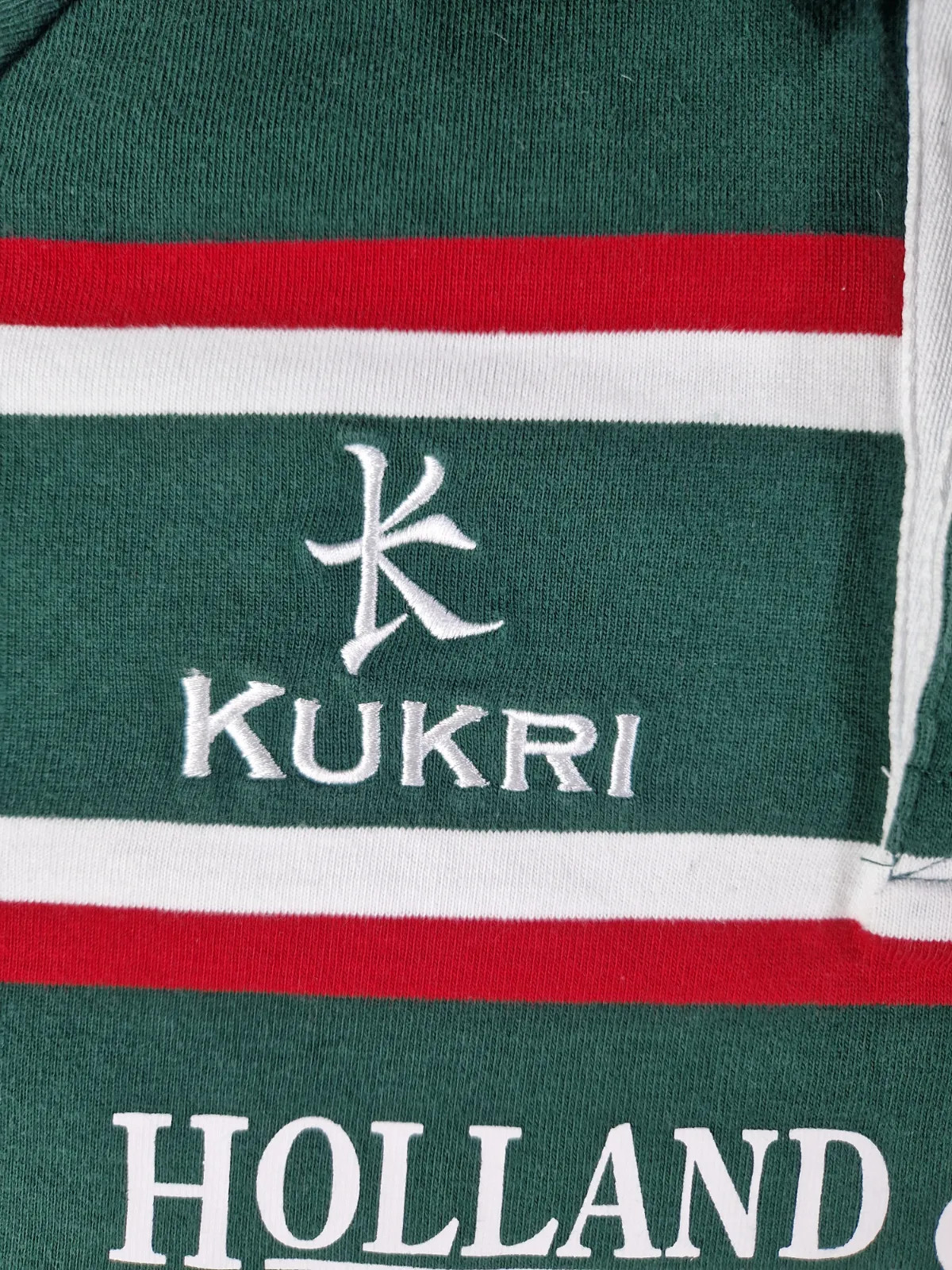 Leicester Tigers Rugby Union Shirt Mens Large Green Cotton Short Sleeve image 5