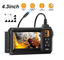 Endoscope Camera 4.3 Inch Screen Replaceable 5 Meter Rigid Cable HD1080P 8M