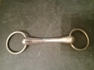 Loose ring Mullen mouth driving bit 3 1/2 in bar bit pony donkey mule 