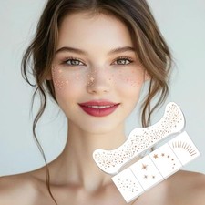 Glitter Freckles, 32 Pcs Sparkle Glitter Freckles Face Tattoo for Women Girls...