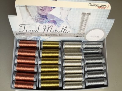 Gutermann Sulky Metallfaden Gold Silber Bronze 200m Rolle