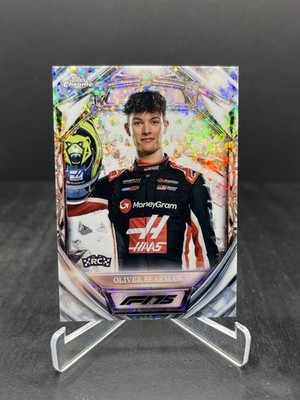 2025 Topps Chrome F1 Oliver Bearman RC Rookie Diamond 75th