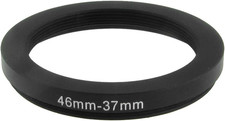 Metal Step-Down Ring, 46 Mm - 37 Mm Camera Lens Filter Adapter Ring for Camera L
