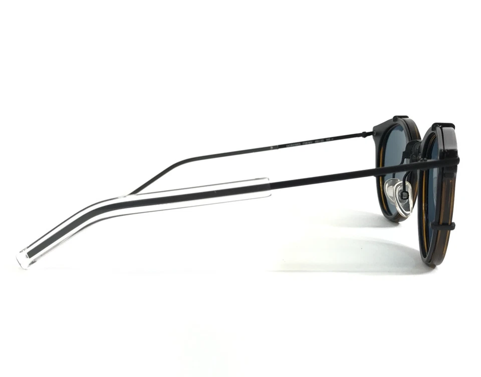 Gafas de sol Dior Homme DIOR0196S FNKMV negro marrón montura con lentes espejadas marrones Foto 3 de 4