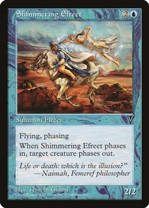 Shimmering Efreet #42 Visions MTG Uncommon