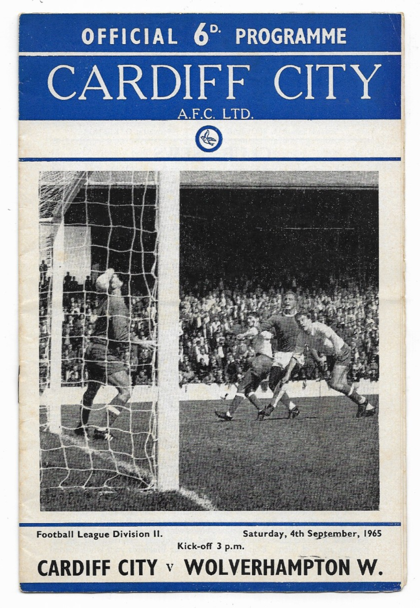 1965/66 Division 2 - CARDIFF CITY v. WOLVERHAMPTON WANDERERS | eBay