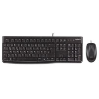 Logitech MK120 Tastatur-Maus-Set Kabelgebunden Schwarz
