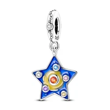 MULA Original 925 Sterling Silver Charm Starry Night Pendant fit Women Bracelet