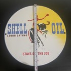 VINTAGE SHELL LUBRICATION GASOLINE OIL PORCELAIN SIGN — photo 4
