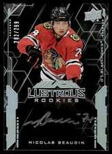 2021-22 SPx 2020-21 Update I Nicolas Beaudin Auto 282/299 Chicago Blackhawks