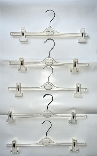 Helmut Lang, Helmut Lang Kleiderbügel, Vintage, 1995, 5 Stück, weiß