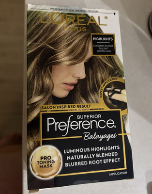 L'Oreal Superior Preference Balayage Highlights Dark Blonde to Light Brown