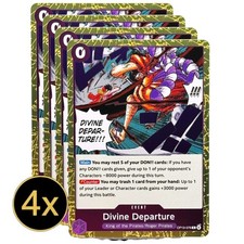 4x Divine Departure OP13 One Piece Foil Playset NM #OP13-076