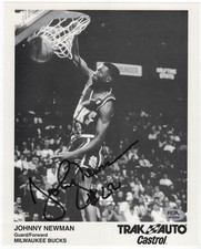 JOHNNY NEWMAN Milwaukee Bucks NBA Signed 8x10 Photo PSA/DNA Certified Autograph