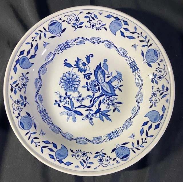 Boch Belgium 1841 Zwiebelmuster  11-tlg.-Set 7 Ess- & 4 Suppenteller Blau-Weiß - Bild 3 von 4