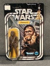 Vintage 1977 Carded Star Wars Chewbacca Action Figure     12 Back B - Taiwan