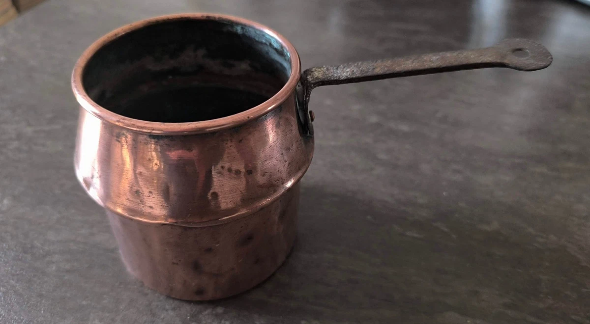 Ancienne Mesure à Lait SEB 1/2 Litre – Aluminium épais, Art Populaire Français Vintage