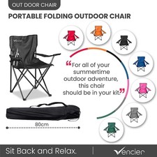 Camping Chairs Portable Folding Lightweight Outdoor Garden Beach Picnic Chair