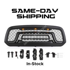 Grill For 2013-2018 Dodge Ram 1500 Front Grille Upper Bumper Mesh Wletters New