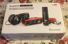Focusrite Scarlett Solo Studio 3rd Gen USB Audio Interface Recording 20 ft cable