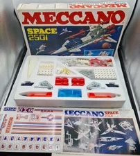 Meccano Space 2501 Set 1979 Unused Stickers Excellent Condition 