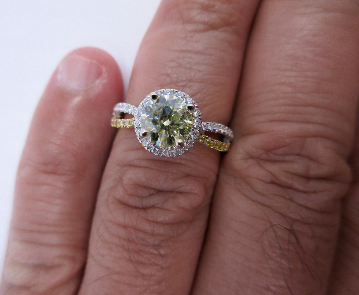 Diamond Engagement Ring Carat Gold Ring Value 18K Gold Diamond