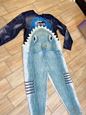 Traje Pijama Unión Tiburón Brevemente Declarado Para Hombre Disfraz BUCEADOR Talla XL b7
