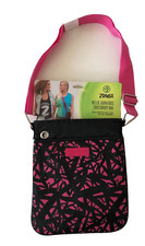 Zumba Hello Gorgeous Crossbody Bag Tote Purse Lined Zips Headphone Grommet