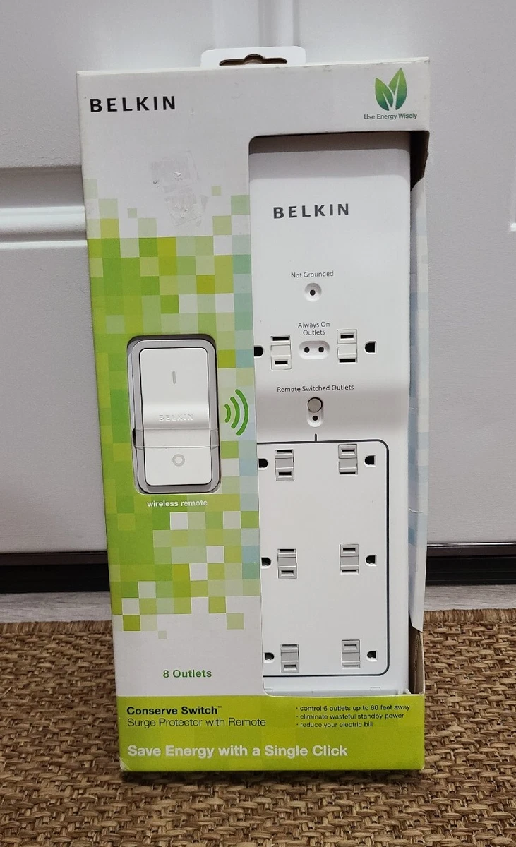 Belkin Conserve Switch Surge Protector With Remote Control, 45 OFF