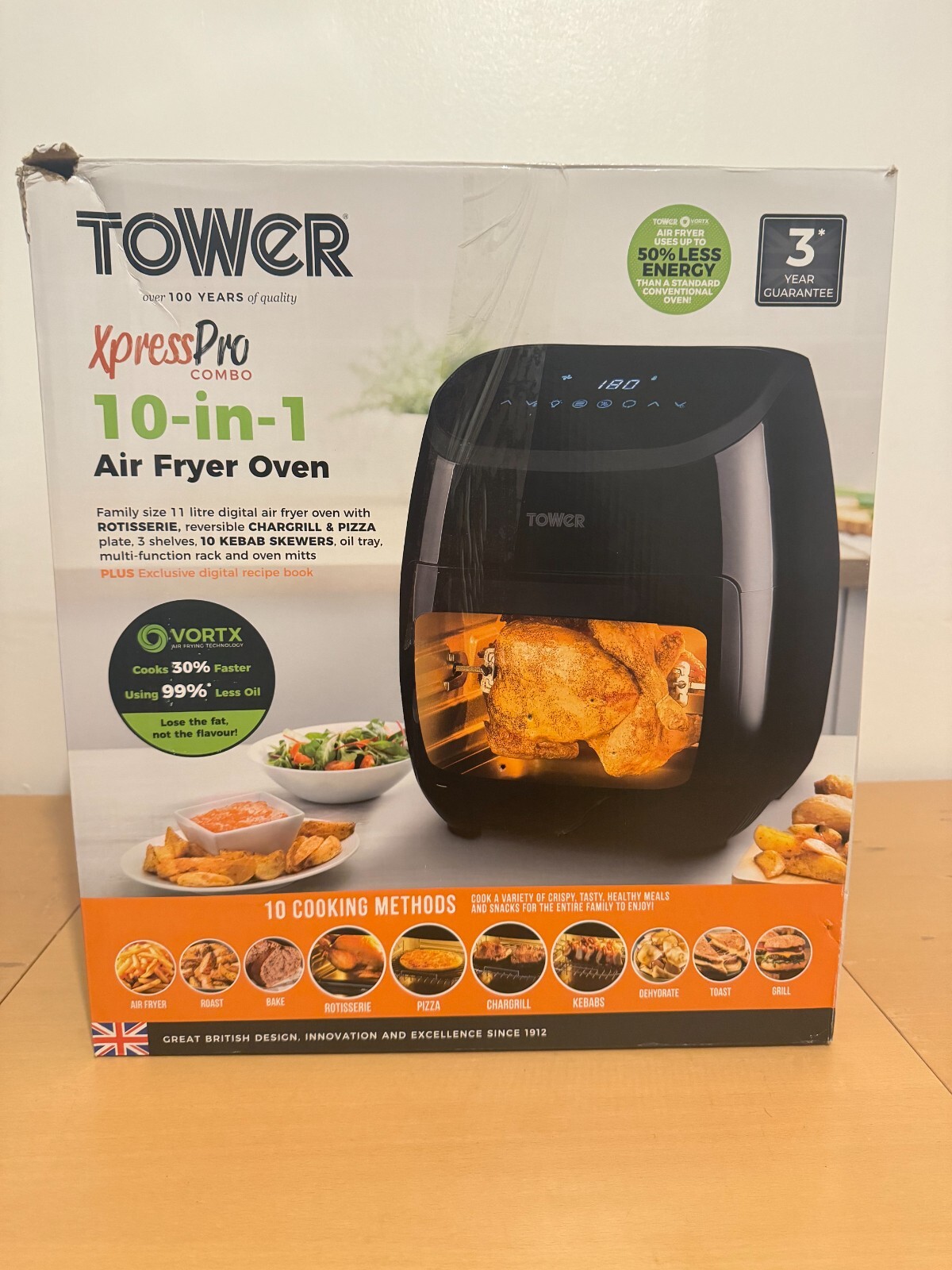 Tower Xpress Pro Combo 10in1 Digital 11L Digital Air Fryer T17076