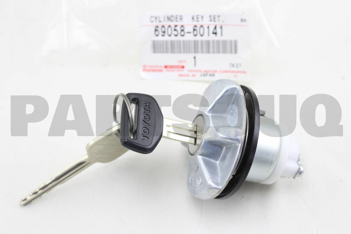 6905860141 Genuine Toyota CYLINDER & KEY SET, FUEL FILLER 6905860141 Genuine Toyota CYLINDER & KEY SET, FUEL FILLER