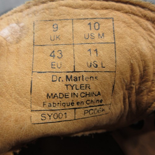 Dr Marten Stussy Deluxe Tyler Suede Shoes Boots Mens 10 Black - Picture 2 of 11