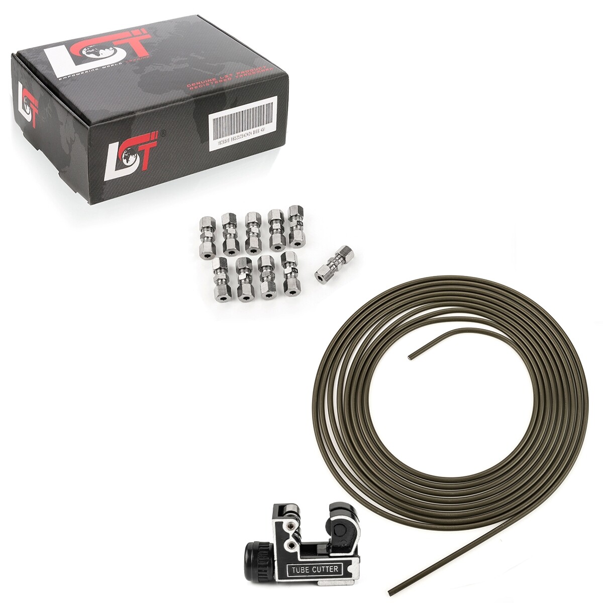 5M Brake Line Brake Pipe Steel Ø 4.75Mm Set +10 Quick Connectors For VW Passat